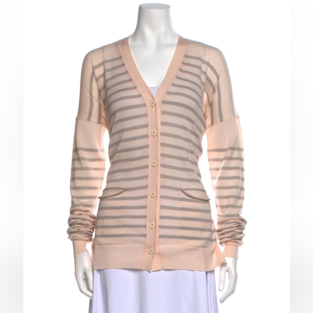 Stella McCartney striped v-neck sweater